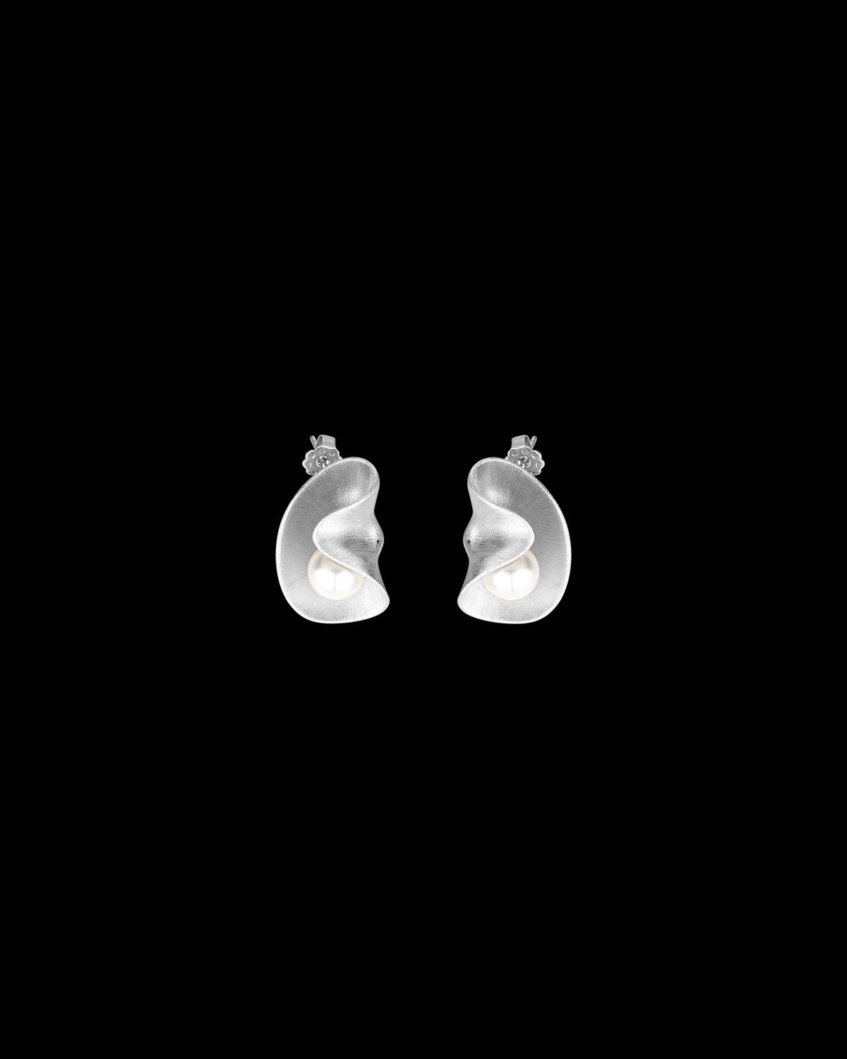 Pearl Silver Earrings
