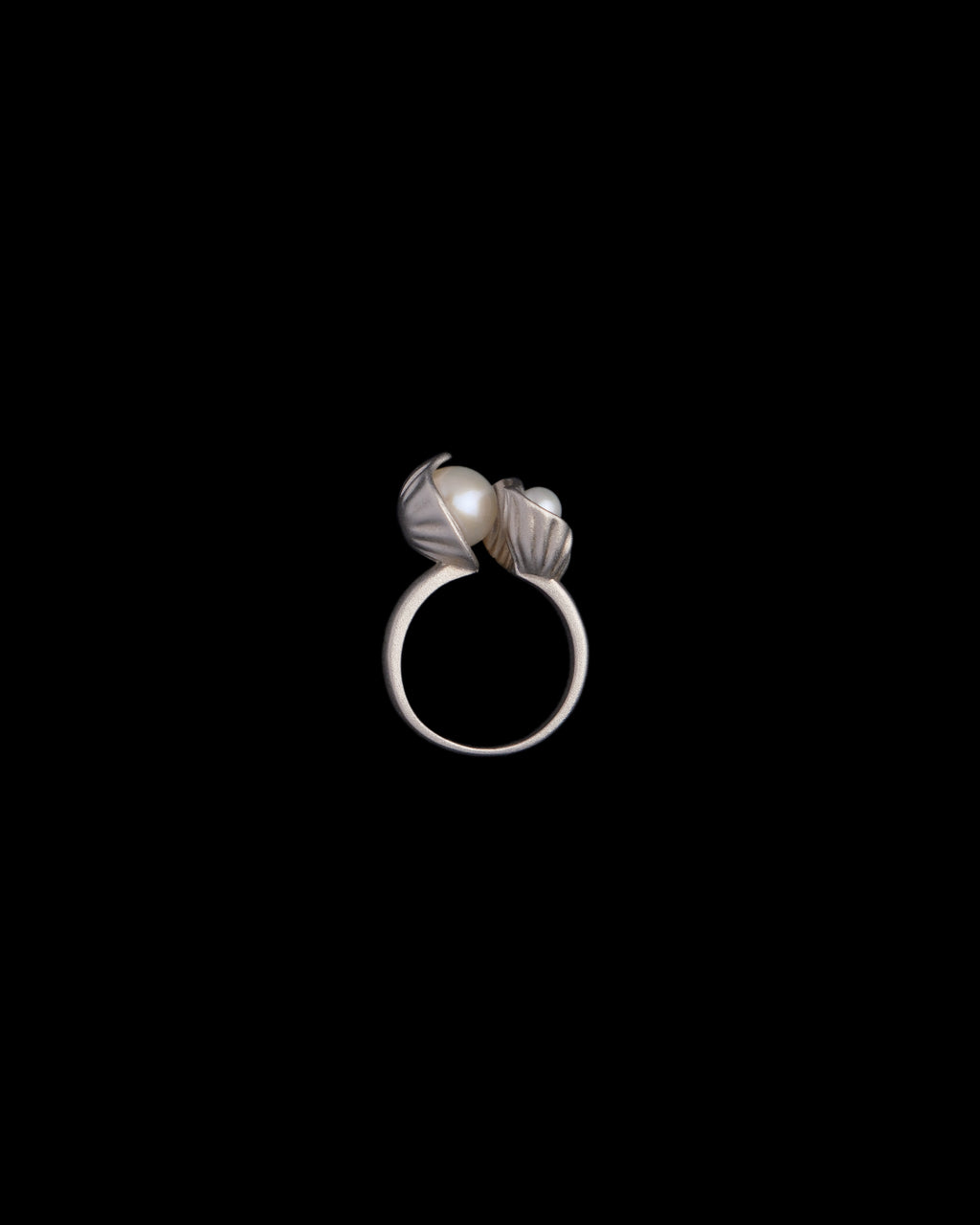 Pearl and Recycled Sliver Ring